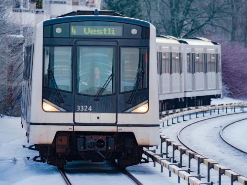 T-banen til Vestli i Oslo