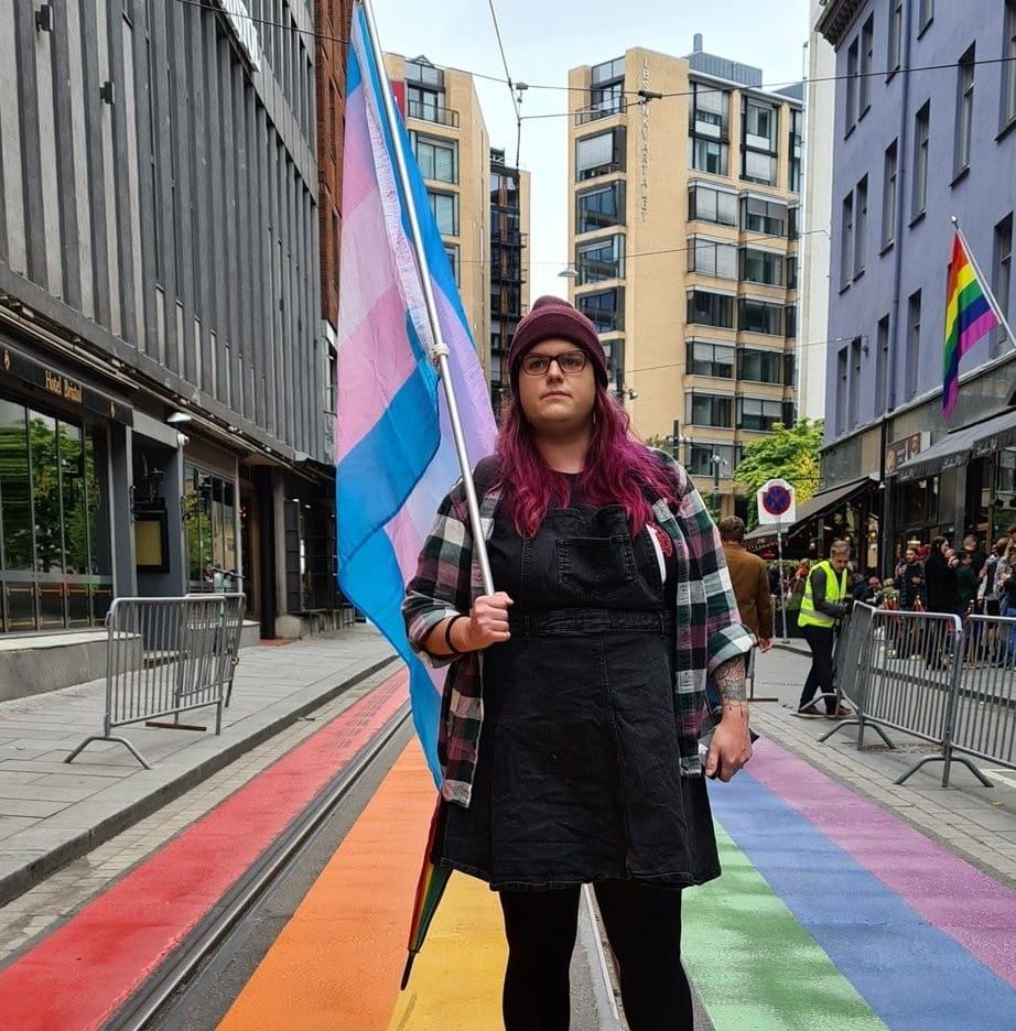 Christine Jentoft på Pride i Oslo
