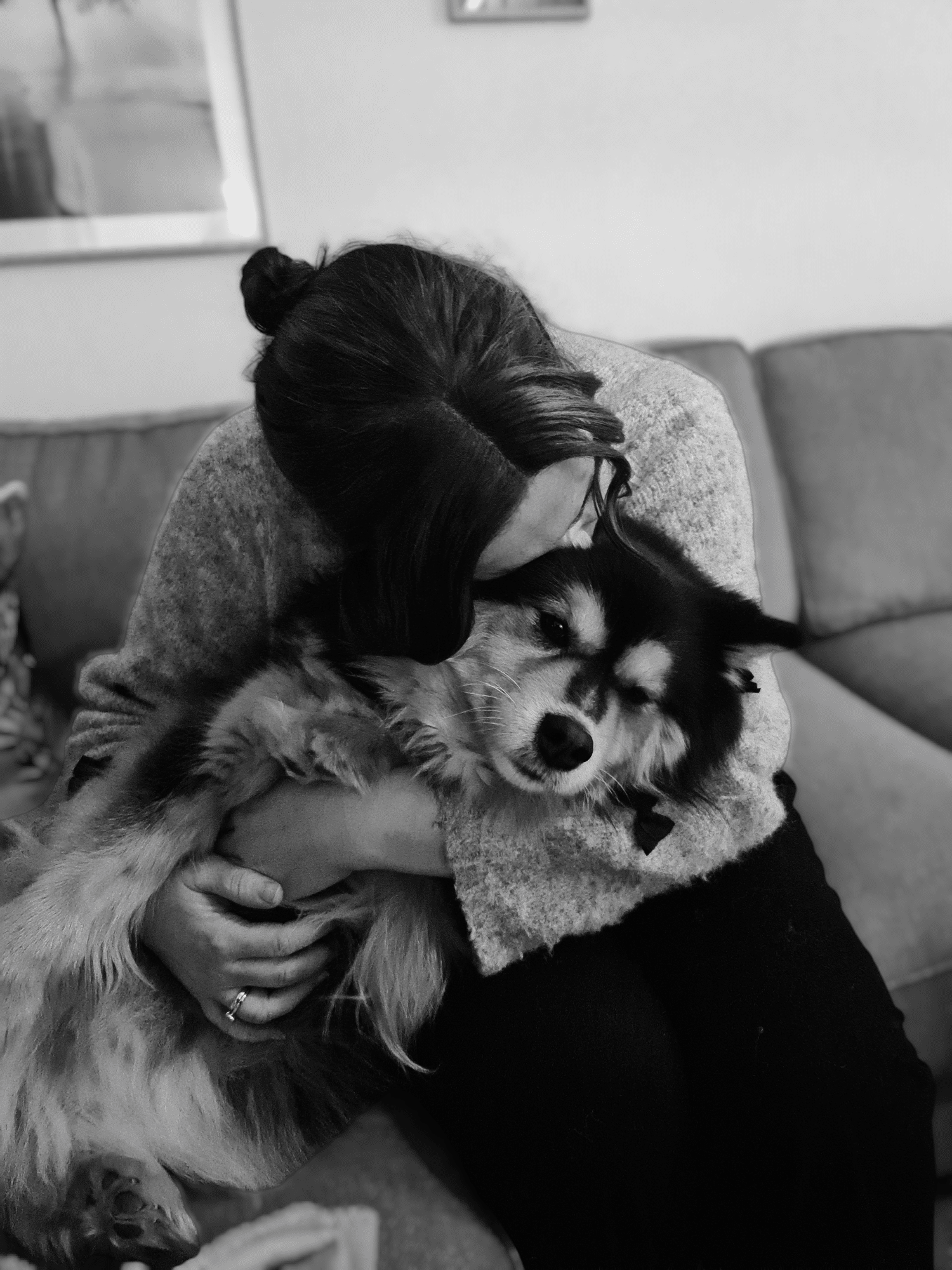 KVinne med hund